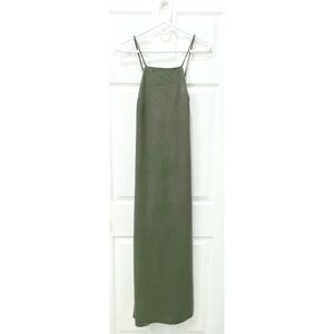 Urban Outfitters Urban Renewal Remnants Slub Linen Open-Back Midi Dress